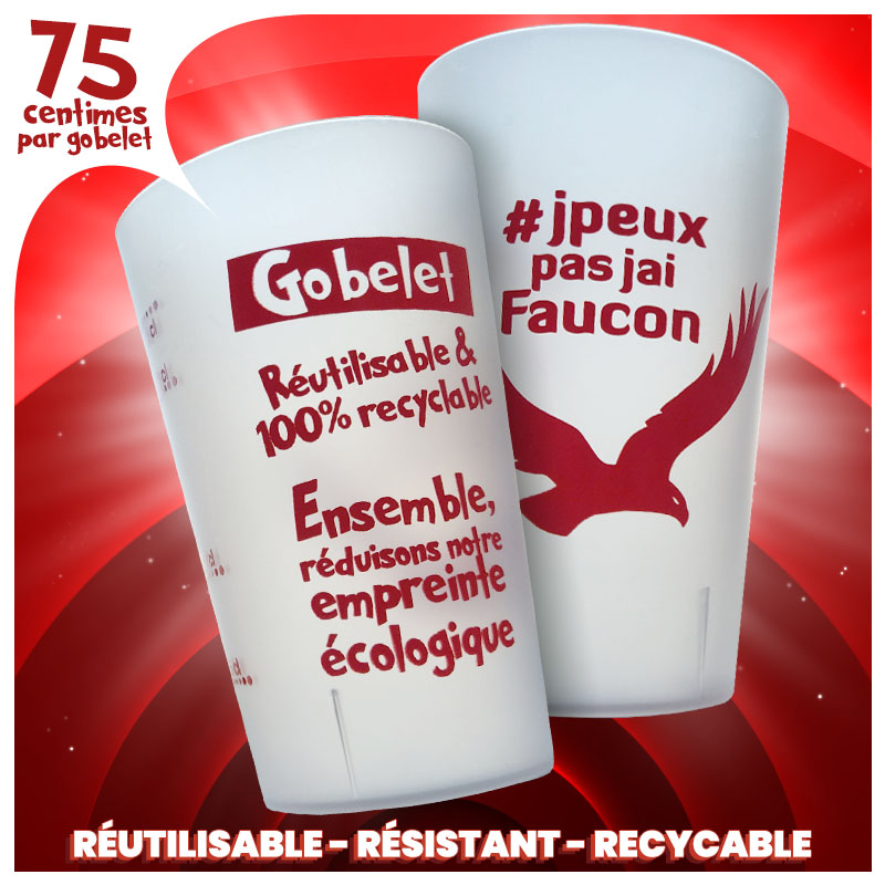 GOBELET RÉUTILISABLE ROUGE